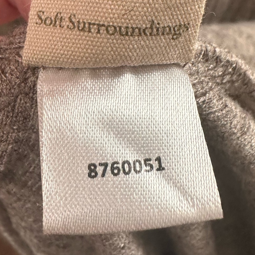 Soft Surroundings Tan/Cream Knit Long Sleeve Dress Size Large - Picture 6 of 9